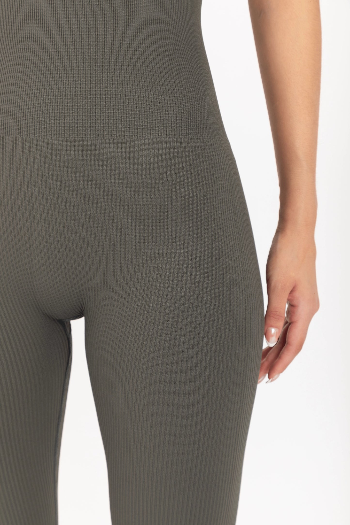 SCULPT FULL-LENGHT ONESIE OLIVE GREY