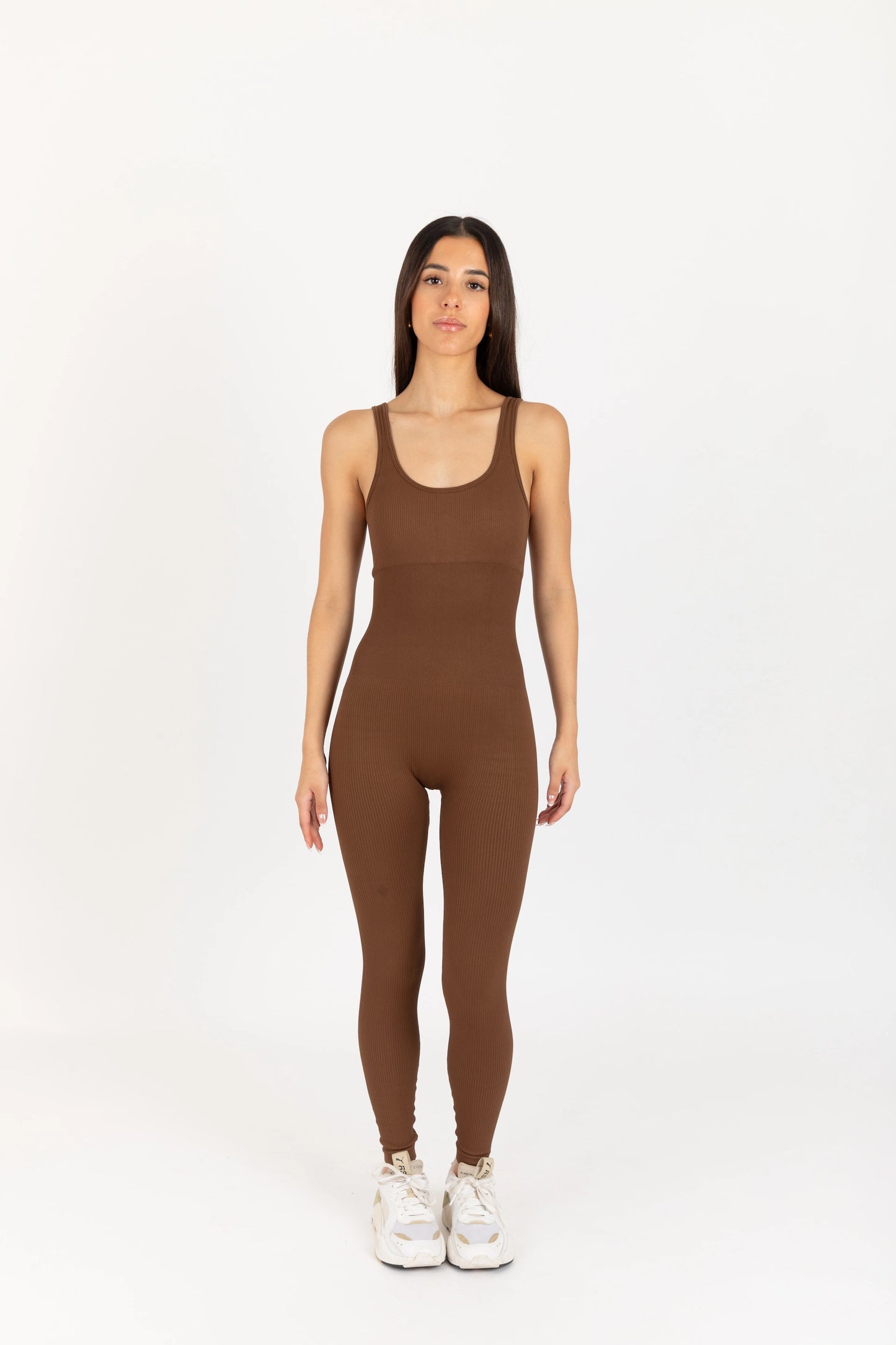 SCULPT FULL-LENGHT ONESIE BROWN