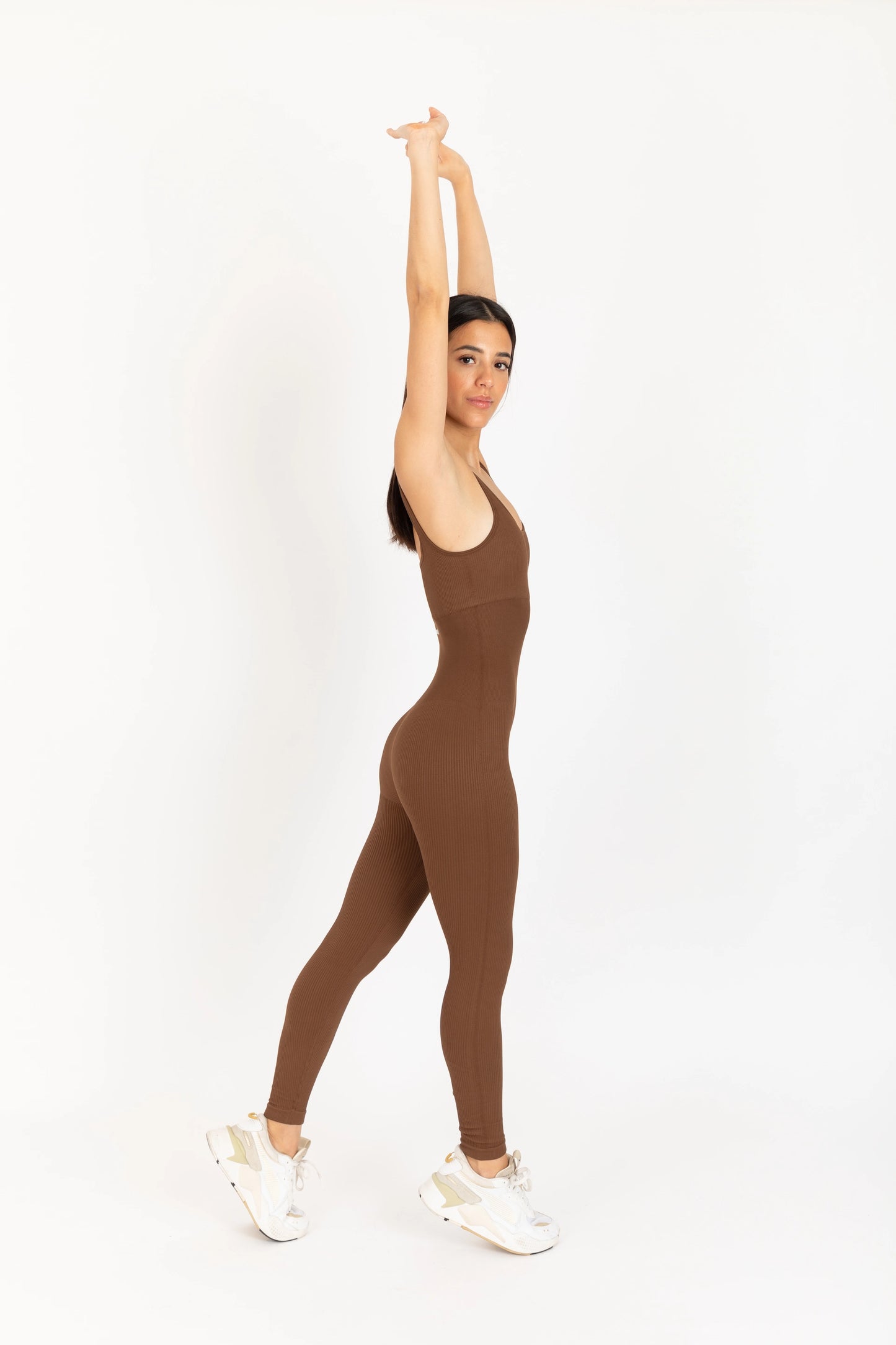 SCULPT FULL-LENGHT ONESIE BROWN