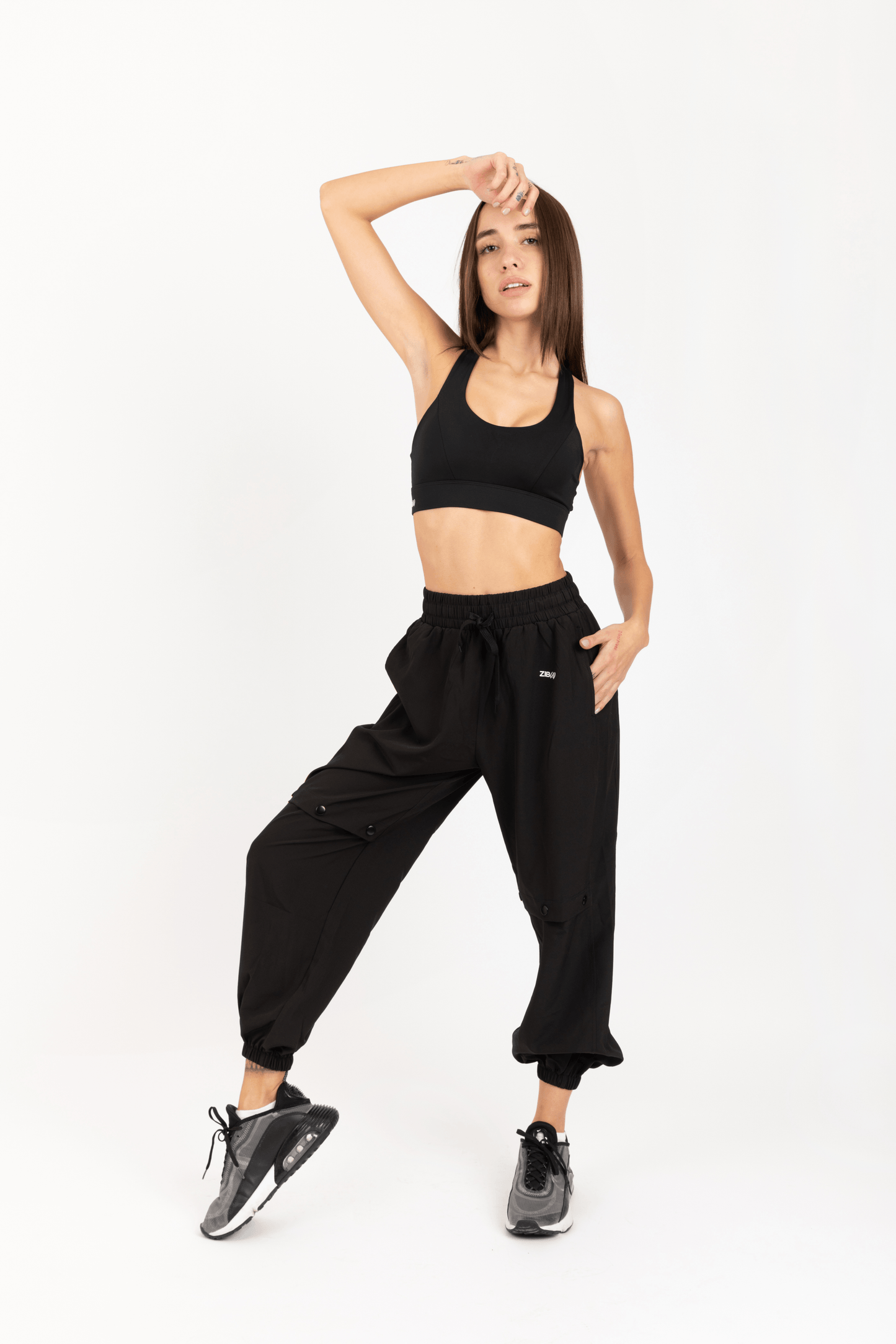 CARGO PANTS BLACK - Ziba Activewear