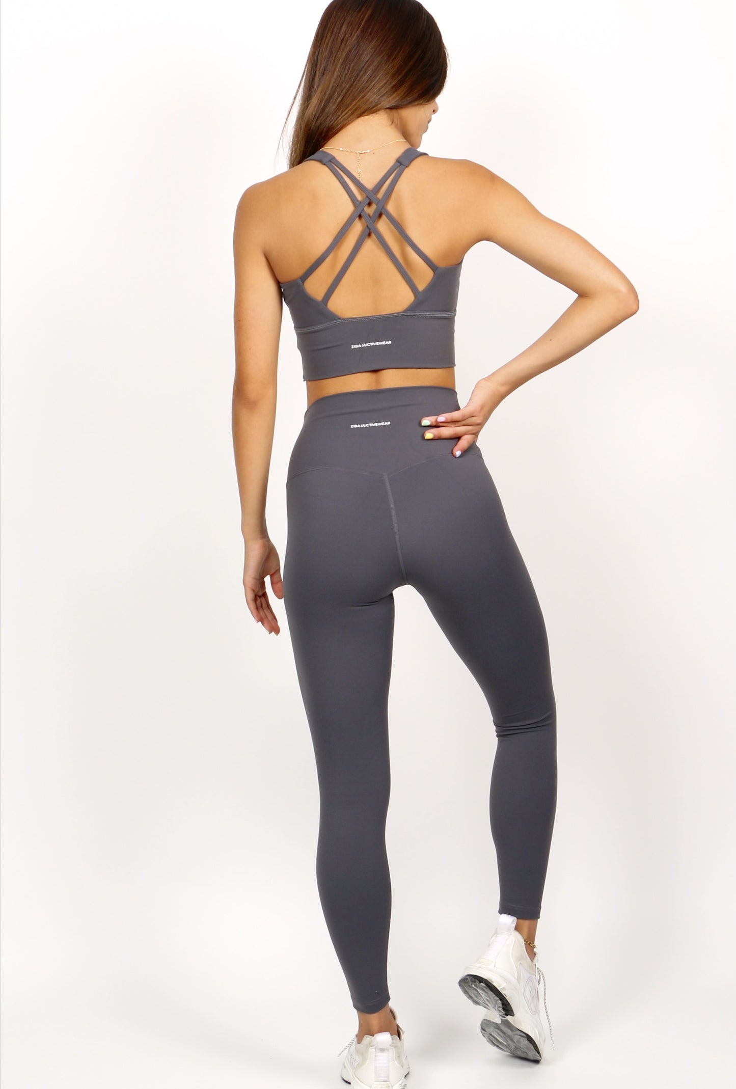 ELECTRIC LEGGINGS INK GREY - ZIBA Activewear