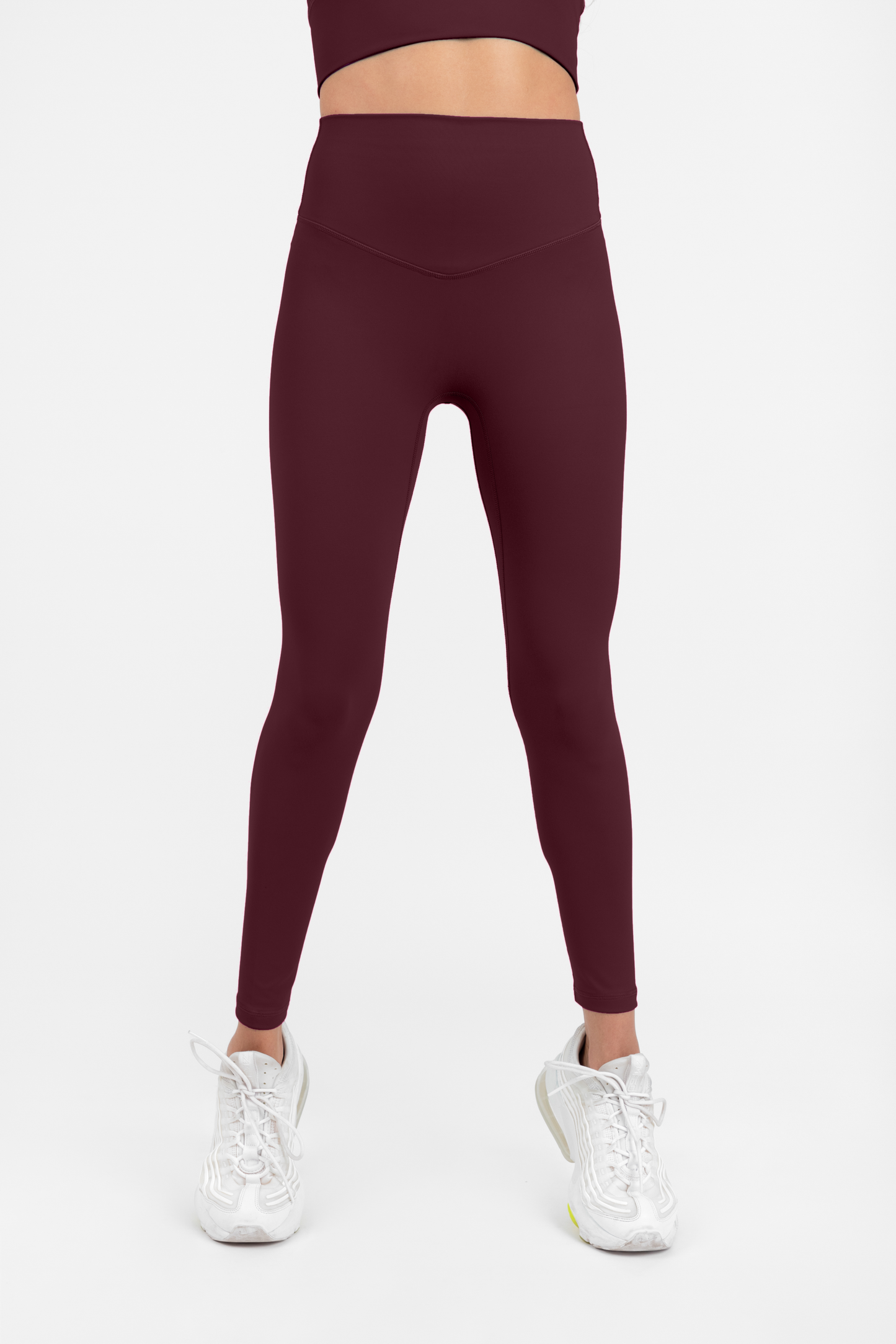 ELECTRIC LEGGINGS WINE RED - Ziba Activewear