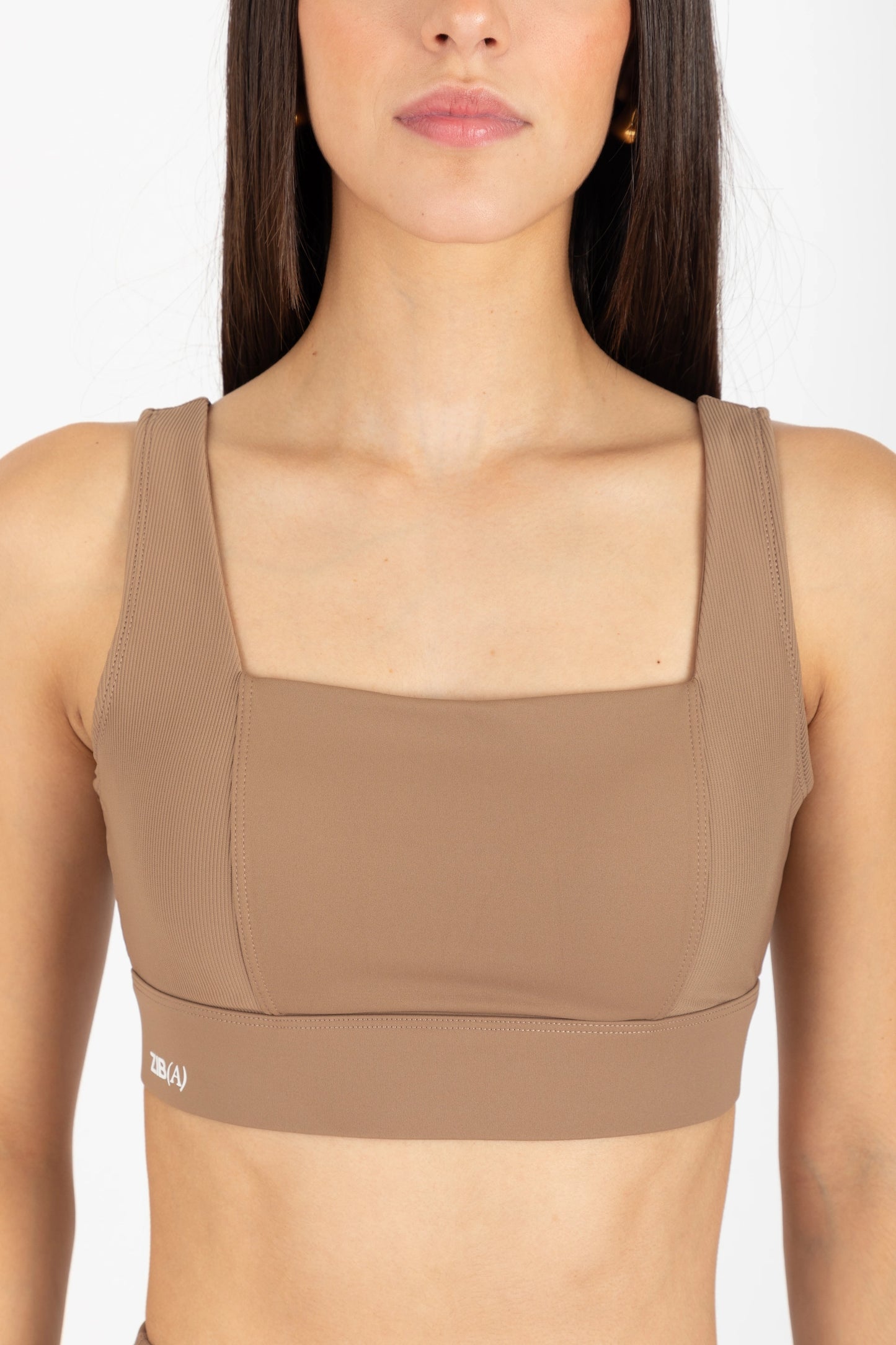 BREATHE SPORTS BRA COFFEE