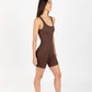 SCULPT ONESIE DARK BROWN