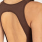 SCULPT ONESIE DARK BROWN