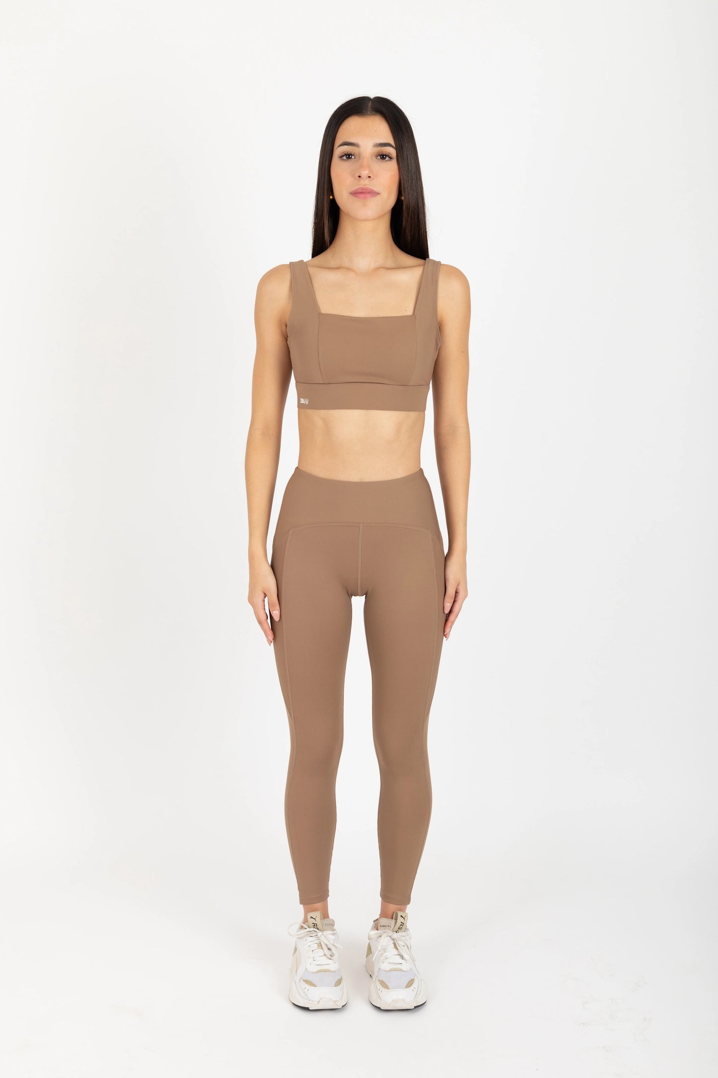 BREATHE SPORTS BRA COFFEE