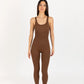 SCULPT FULL-LENGHT ONESIE BROWN