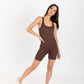 SCULPT ONESIE DARK BROWN