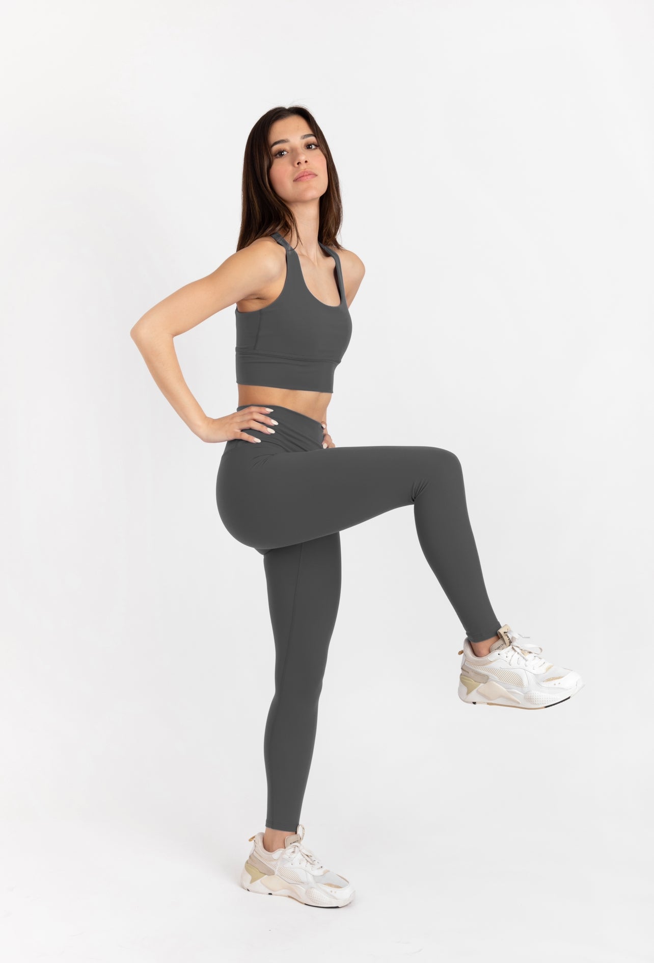 Grey active leggings hotsell