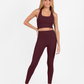 ELECTRIC LEGGINGS WINE RED