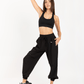 CARGO PANTS BLACK - Ziba Activewear