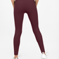 ELECTRIC LEGGINGS WINE RED - Ziba Activewear