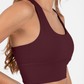 ELECTRIC SPORTS BRA WINE RED - Ziba Activewear