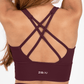 ELECTRIC SPORTS BRA WINE RED - Ziba Activewear