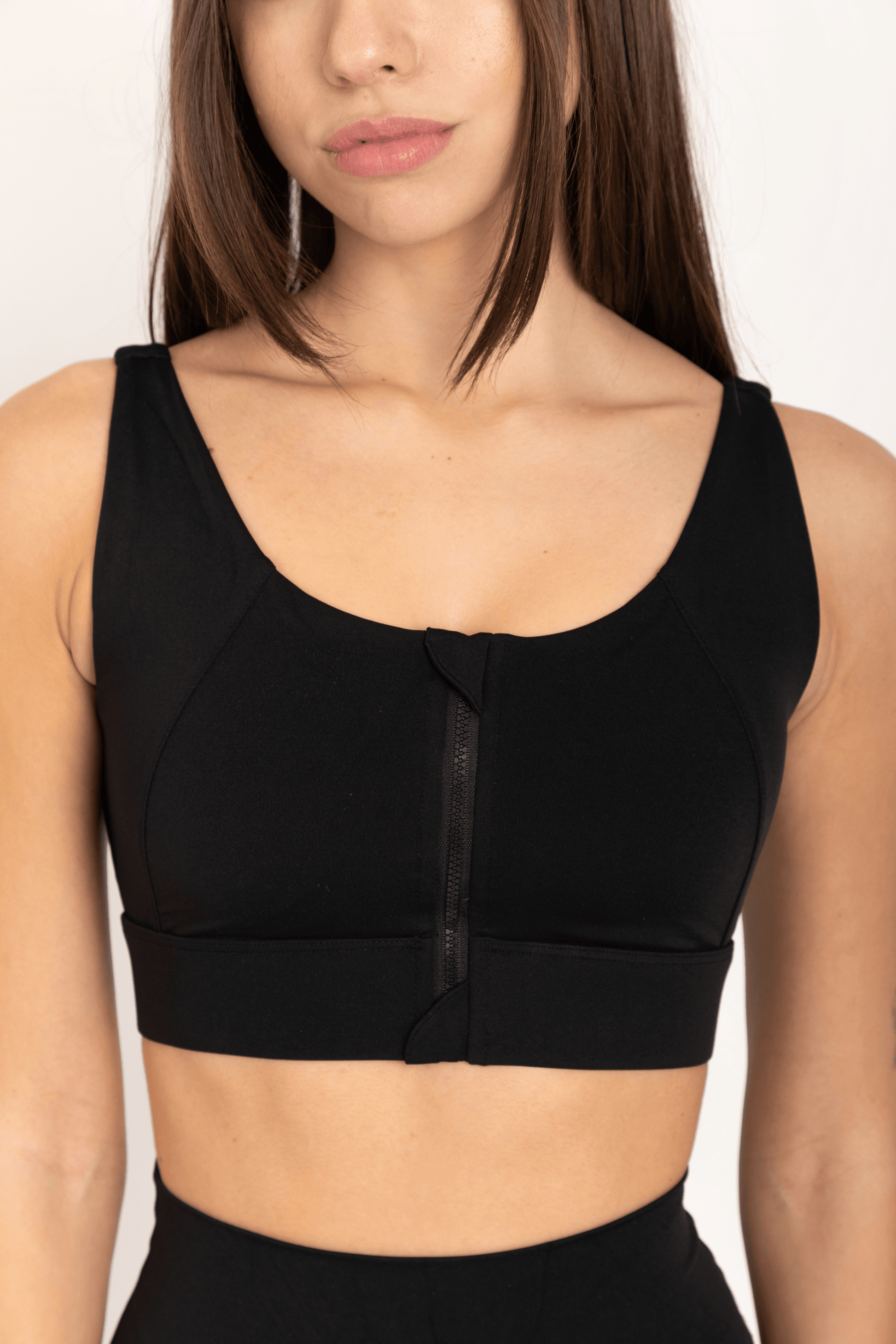 MOTION SPORTS BRA BLACK - Ziba Activewear