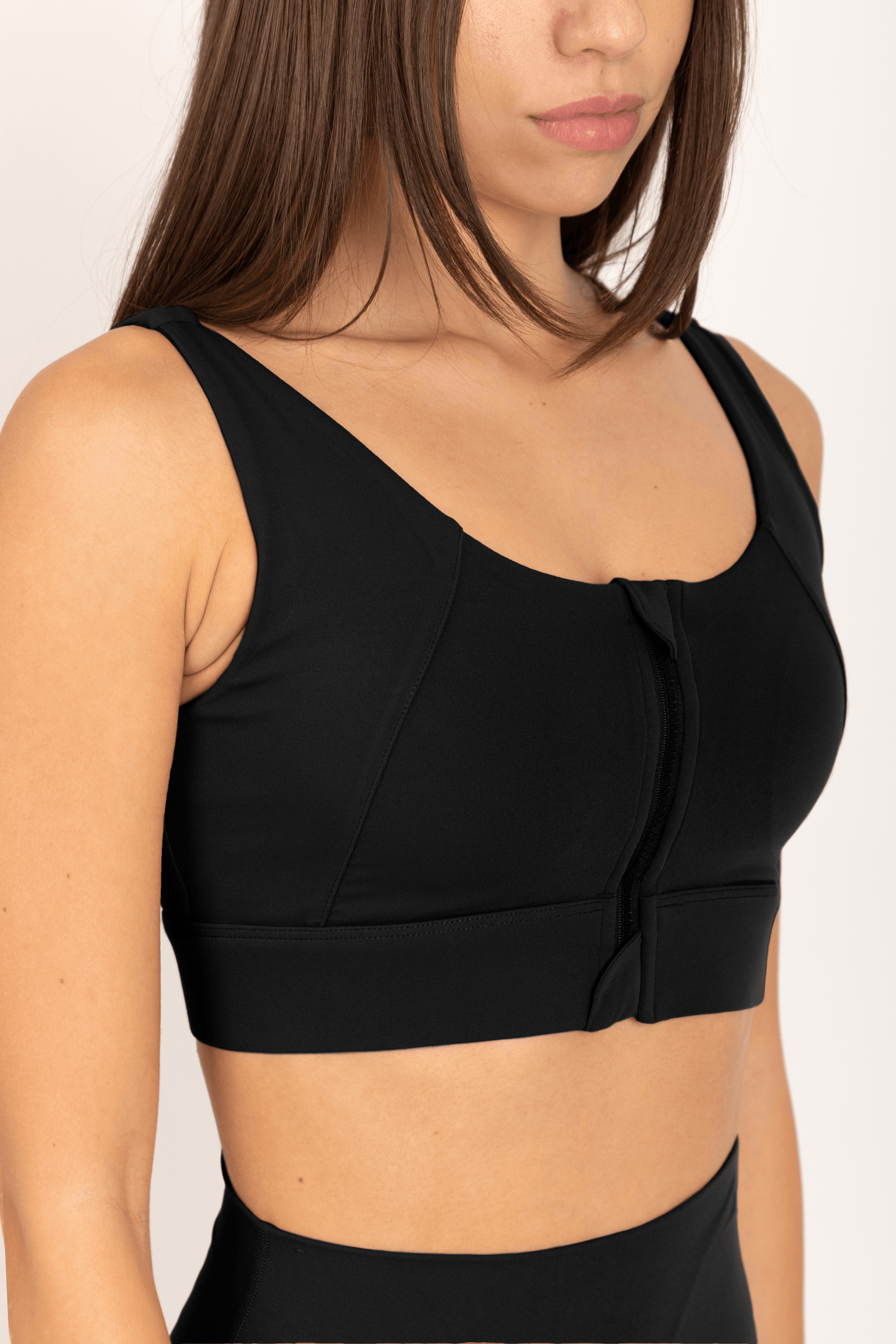 MOTION SPORTS BRA BLACK - Ziba Activewear