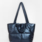 SHOPPER BAG METALLIC BLUE - Ziba Activewear
